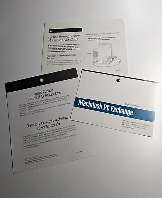 Macintosh Color Classic (a Few Pages Of Miscellaneous Paperwork Only) • $3.62