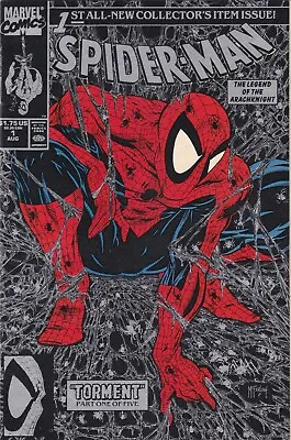 Spider-Man # 1 (Aug. 1990 Marvel) Black & Silver Regular Cover; VF/NM (9.0) • $9.99