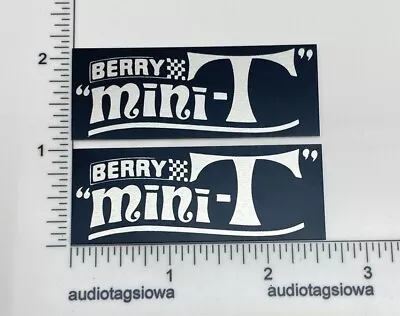 Berry Mini-T Dune Buggy Badge Logo Emblem Custom Pair • $9.95