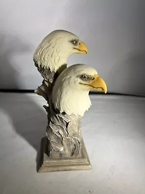 Mill Creek Studios Sculptures Double Eagle Heads 2003 Oversee 38480 Signed  I • $49