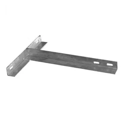 12 Inch Galvanised T Wall Mount Bracket For TV Aerial Or Satellite Dish • £23.95