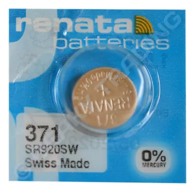 £1.65 • Buy Genuine RENATA Silver Oxide Watch Battery 1.55v Swiss Made -ALL SIZE SHOWCASE!