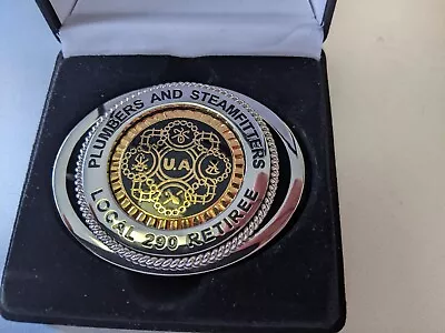 U.a. Plumbers And Steamfitters Local 290 Retiree Belt Buckle • $300