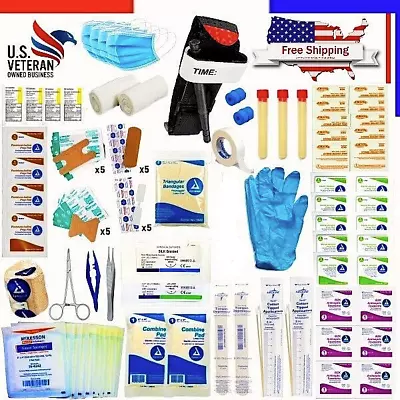 First Aid Kit - Military IFAK Medic Supplies - Trauma Gear - U.S. VET OWNED • $39.99