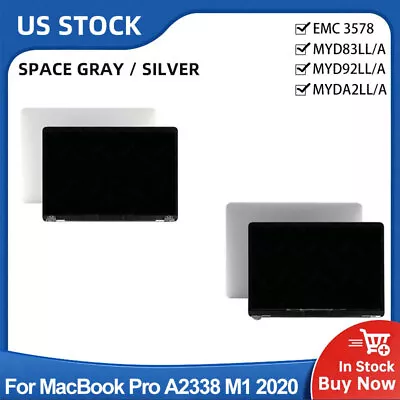 $207.59 • Buy A+ NEW For Apple MacBook Pro A2338 M1 2020 LCD Screen Display Assembly MYD83LL/A