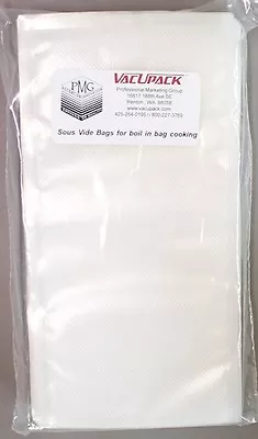 Sous  Vide 100 Pint 6 X12  Pouches For Food Cooking Vacuum Seal Bag Food Saver • $29.99