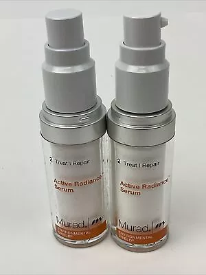 2 X Murad Environmental Shield Advanced Active Radiance Serum 0.5 FL OZ NO CAP • $16.99