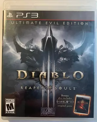 Diablo III: Reaper Of Souls:Ultimate Evil Edition (Sony PlayStation 3 2014) PS3 • $8.99