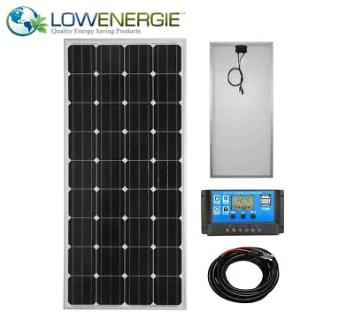 £144.99 • Buy 150w Mono Solar Panel Battery Charging Kit Controller Mounting Bracket Set KK1