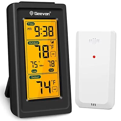 $27.52 • Buy Indoor Outdoor Thermometer Wireless Digital Thermometer Room Temperature Gauge
