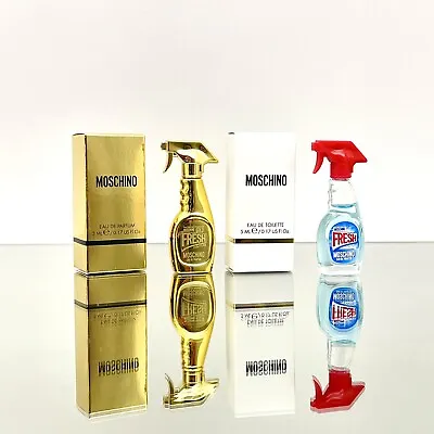 2Pcs)) Moschino Fresh Couture Perfume EDP & EDT 0.17oz-5ml Splash New (C94 • $19.95