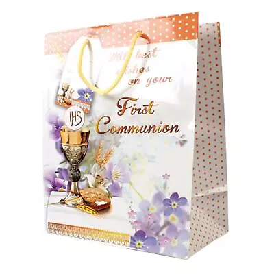 Gift Bag 23x18cm First Holy Communion - Religious Occasion - Symbolic • £3.98