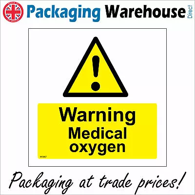 Ws867 Warning Medical Oxygen Sign Breath Life Hospitals Doctors O2 Cardiac • £118.56