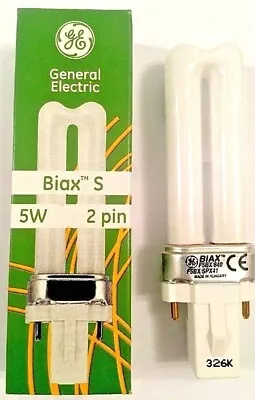 General Electric 5w BIAX 2 Pin F5BX/840  / SPX41 G23 Bulb 5 Watt • £5.95