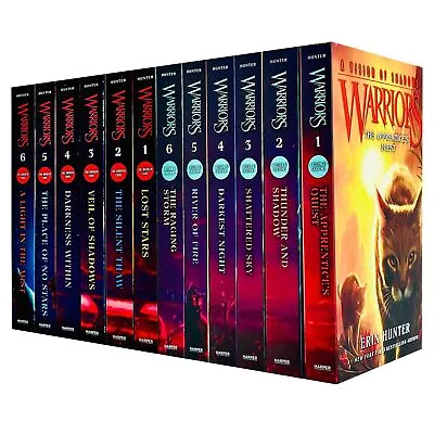 Warrior Cats Vol. 25-36 12 Books Set (Series 6 Series 7) By Erin Hunter PB NEW • £37.99
