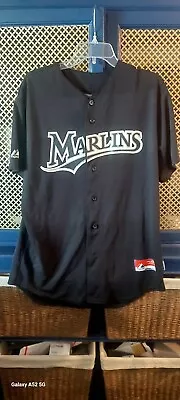 MAJESTIC  Florida Miami MARLINS JERSEY Black Medium #32 VINTAGE  • $26.99