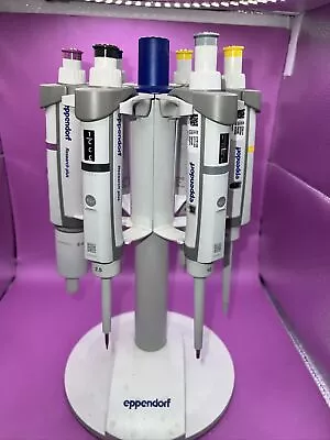 Set Of 6 Eppendorf Research Plus Pipettes Single Channel Stand Range 0.1-5000ul • $999