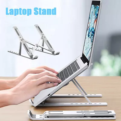 Adjustable Laptop Stand Riser Foldable Laptop Holder For Desk 10-17  Laptops UK • £3.74