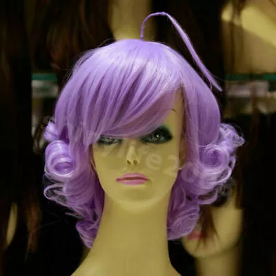 Anime Magic Angel CREAMY MAMI Short Wave Purple Role Playing Wig • $15.99