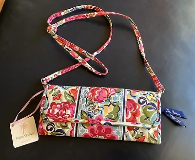 NWT Vera Bradley Crossbody Purse Sleek Wallet HOPE GARDEN Retired Flower Pattern • $19.99