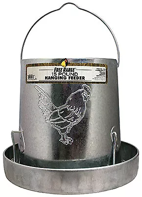 Hanging Poultry Feeder Galvanized Steel 15-Lb. Capacity -1000293 • $91.80