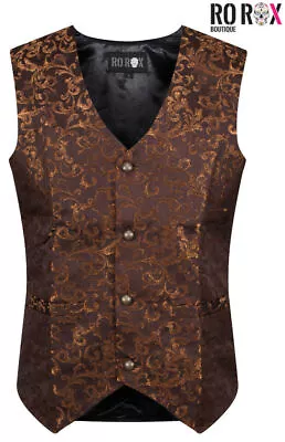 Vintage Men's Tailored Victorian Vest - Formal Gothic Steampunk Gents Waistcoat • $23.49