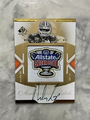 RILEY COOPER 2010 SP Authentic Rookie Logo Patch Auto Florida Gators RC Bowl • $59.99