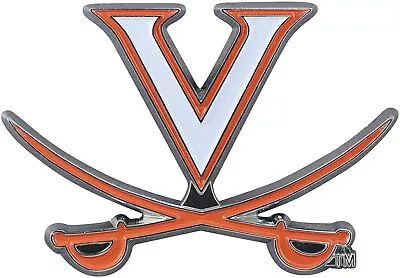 University Of Virginia Cavaliers Premium Solid Metal Raised Auto Emblem Team... • $15.79