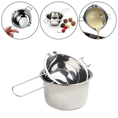 £11.89 • Buy 2Pcs Stainless Steel Wax Double Boiler Melting Pots For DIY Candle Soap Making
