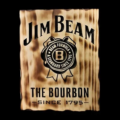 $44 • Buy Jim Beam 2 Rustic - Timber Sign