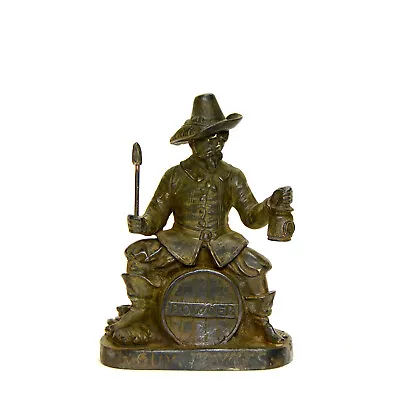 Vienna Bronze Figure Sitting On Powder Barrel Match Holder • $265