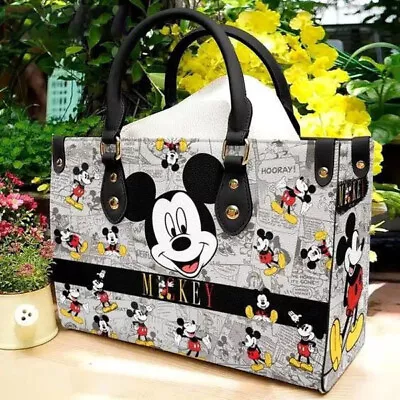 Mickey Mouse Women Leather Handbag Vintage Disney Bags Personalized Women Bag • $59.99