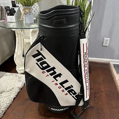AdamsGolf Tight Lies Golf Tour Staff Bag 6 Way 5 Pockets W/ Rain Cover • $168.38