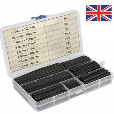 150Pc Heat Shrink Tubing Tube Sleeve Kit Car Electrical Assorted Cable Wire Wrap • £4.99