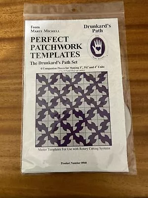 Marti Mitchell Perfect Patchwork Templates The Drunkard’s Path Set - 4 Pieces • $9