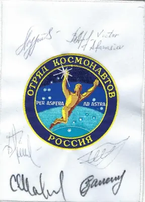 Patch Nasa Russia Yuri Gagarin Cosmonaut Training Center Cosmonaut Signed • £144.53