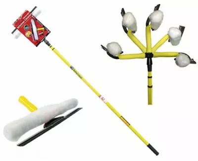 £11.50 • Buy Kingfisher 3.5m 10ft Telescopic Window Cleaner Brush Squeegee Extendable Head UK