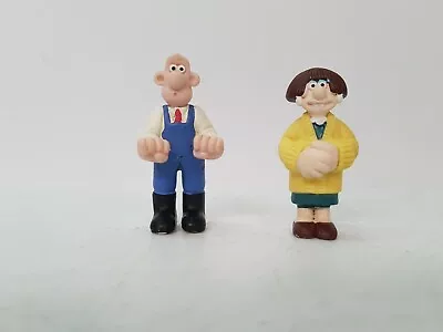 Vintage 1989 Wallace And Gromit Figures. Height 2.5  ( 6.5 Cm ) • $24.80