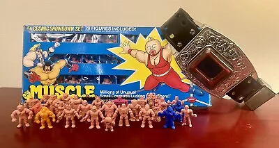 Vintage 1980's Mattel M.U.S.C.L.E. Muscle Men Action Figures Lot Of 55 W/ Belt • $250