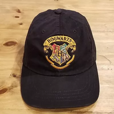 Harry Potter Hat Cap Strap Back Black Hogwarts One Size Adjustable • $8.37