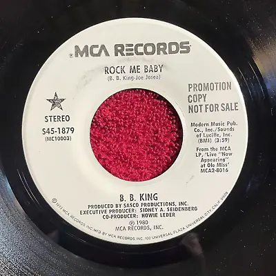 B. B. KING MCA Records S45-1879 PROMO 45rpm (Blues 1980) • $8.51