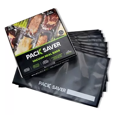 Pack Saver Vacuum Sealer Bags 50 Pre-Cut 11 X19  5 Mil Food Storage BPA Free • $39.99