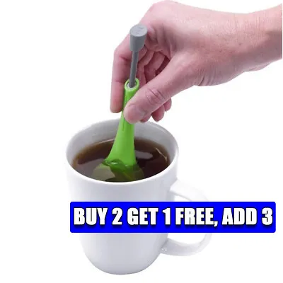 Tea Ball Strainer Infuser Steel Plastic Mesh Filter Herb Leafs Spice Spoon Tool • £2.83