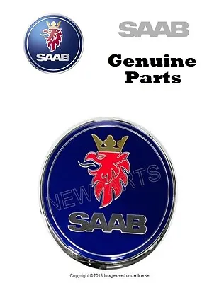 Genuine Front Hood Bonnet Emblem Sign Decal Badge Logo 12844161 For SAAB 9-3 9-5 • $32.97