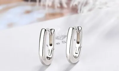 $22.95 • Buy Hoop Earrings S925 Sterling Silver By Charm Heaven NEW