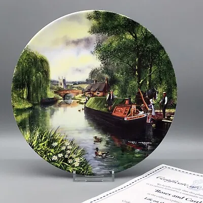 £6.50 • Buy 🌟 A Vintage ‘royal Doulton’ ‘terry Harrison’ Display Plate ‘roses And Castles’.