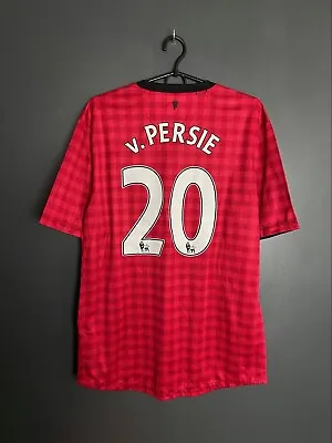 Manchester United 2012/2013 Home Football Shirt #20 Van Persie Nike Size L Adult • £53.99