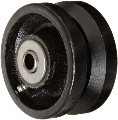 $18.89 • Buy RWM Casters VIR-0420-08 4  Diameter X 2  Width Cast Iron V-Groove Wheels With...