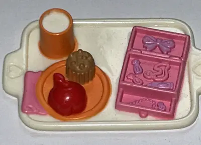 Vintage Dollhouse Doll House Bed Tray Jewelry Box Loving Family Fisher Price • $3.98