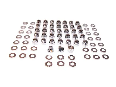 38pc Set CHROME Cylinder Head Engine Acorn Nuts W/ Washers 1940-1947 Packard 356 • $219.99